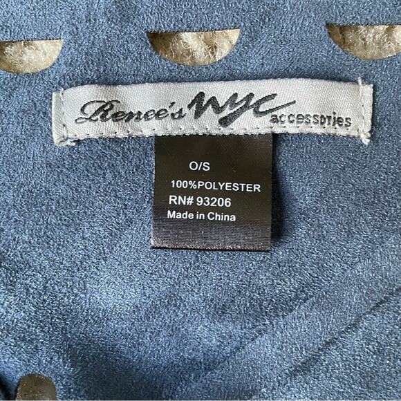 Renee's NYC Blue Triangle Scarf - Picture 11 of 13